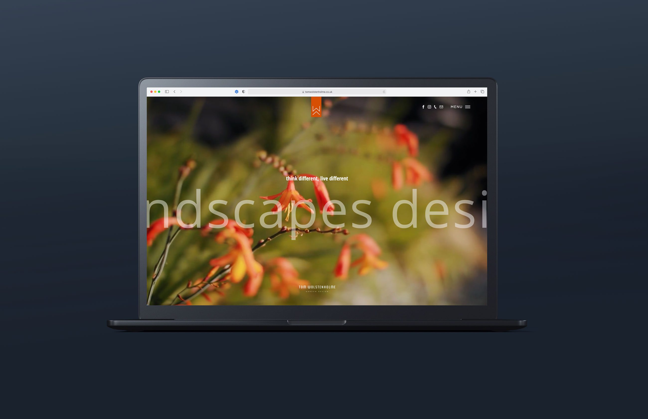Tom Wolstenholme logo redesign & website design